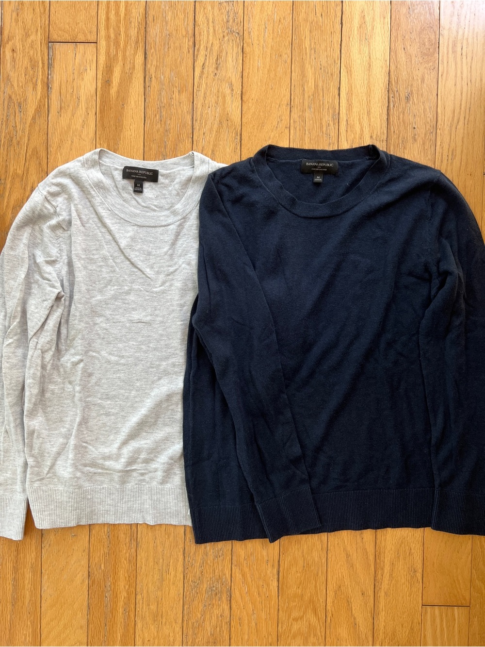 Banana Republic Women’s Forever Sweater - Navy & Light Gray
